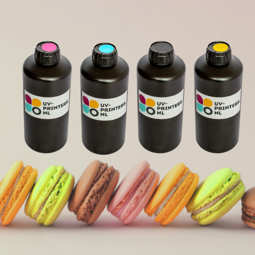 Edible UV ink set for UV printers (4 x 1000 ml)