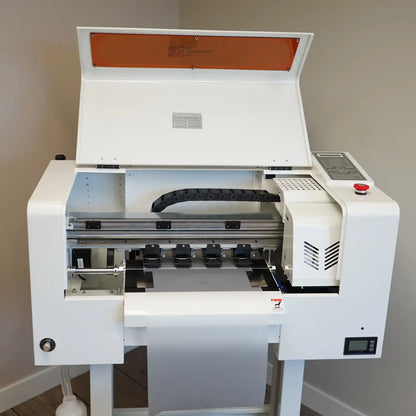 DTF-Drucker 300 mm breit – inkl. Transferpresse.