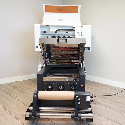 DTF-Drucker 300 mm breit – inkl. Transferpresse.