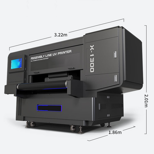 UV-lopende band printer 130 cm breed