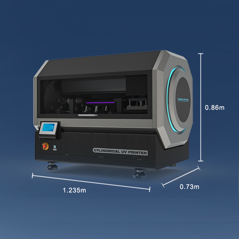 Hochgeschwindigkeits-UV-Rotationsdrucker für Zylinderformen.