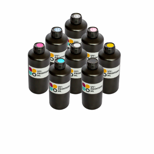 Komplettes Farbset UV-Tinte für UV-Drucker (8 x 1000 ml)